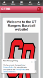 Mobile Screenshot of ctrangersbaseball.com