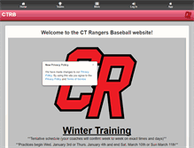 Tablet Screenshot of ctrangersbaseball.com